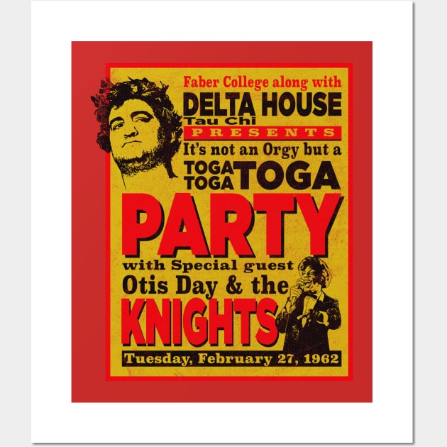 Delta House Flyer from Animal House Wall Art by Alema Art